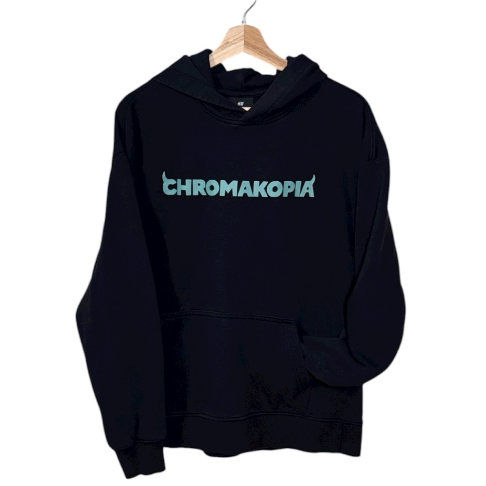 H&M Chromakopia Loose Fit Black Hoodie Sweatshirt Size Small